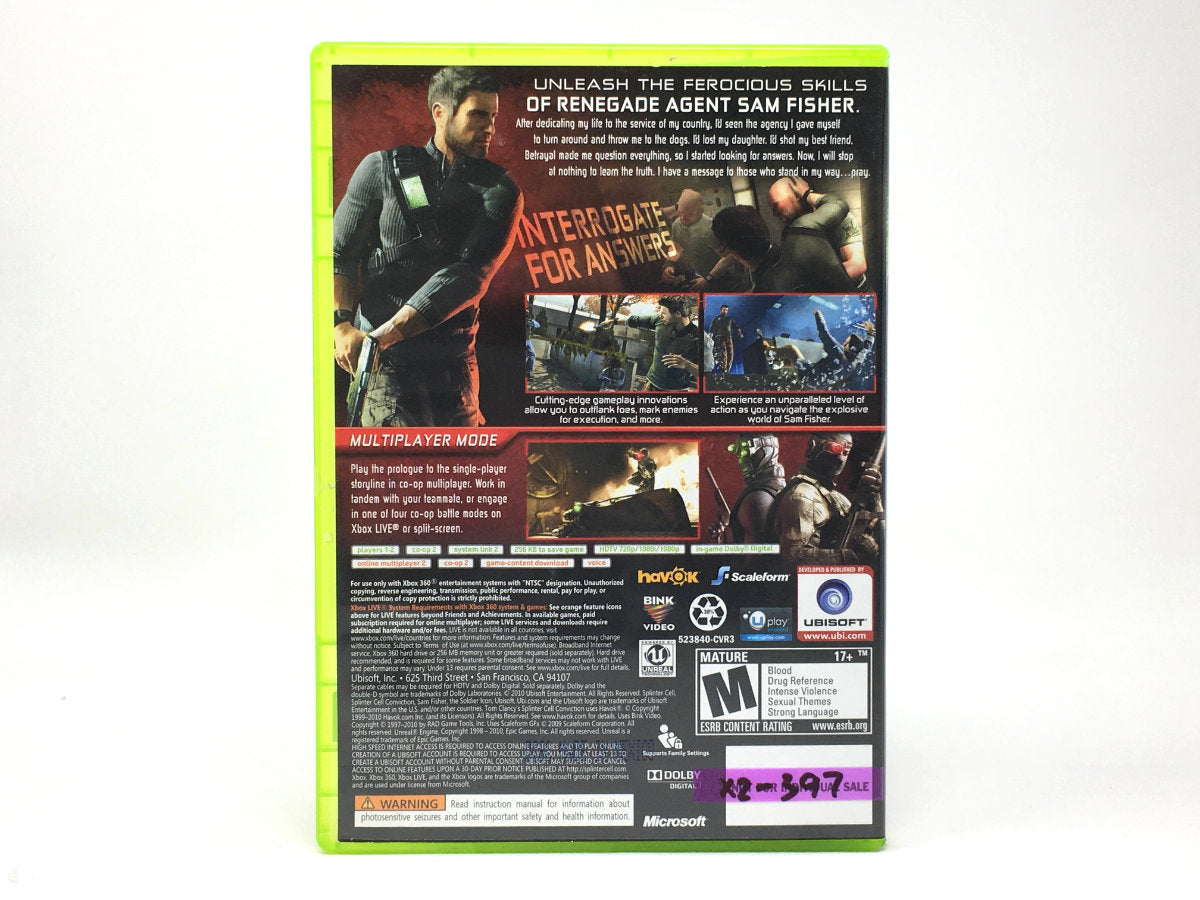 Tom Clancy's Splinter Cell: Conviction • Xbox 360