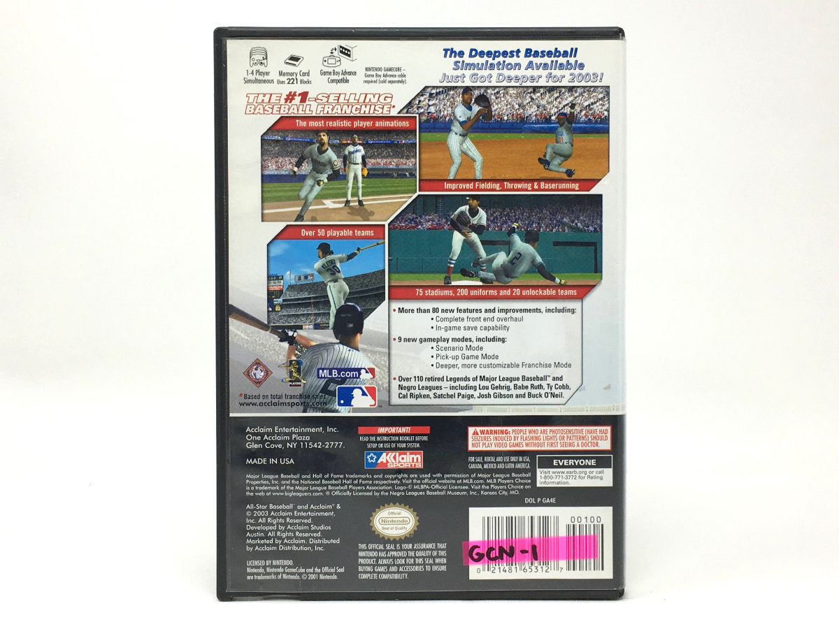 All-Star Baseball 2004 • Gamecube