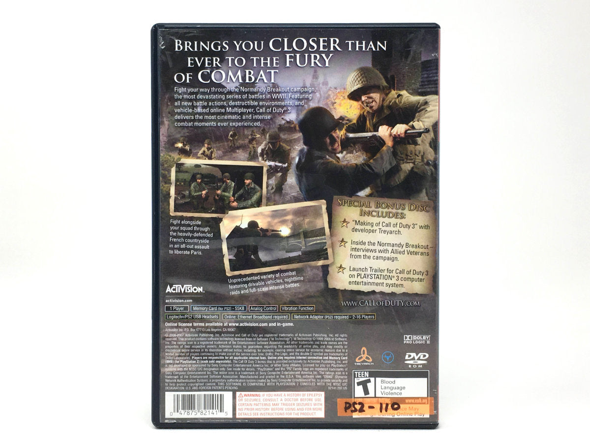 Call of Duty 3 – Special Edition • Playstation 2