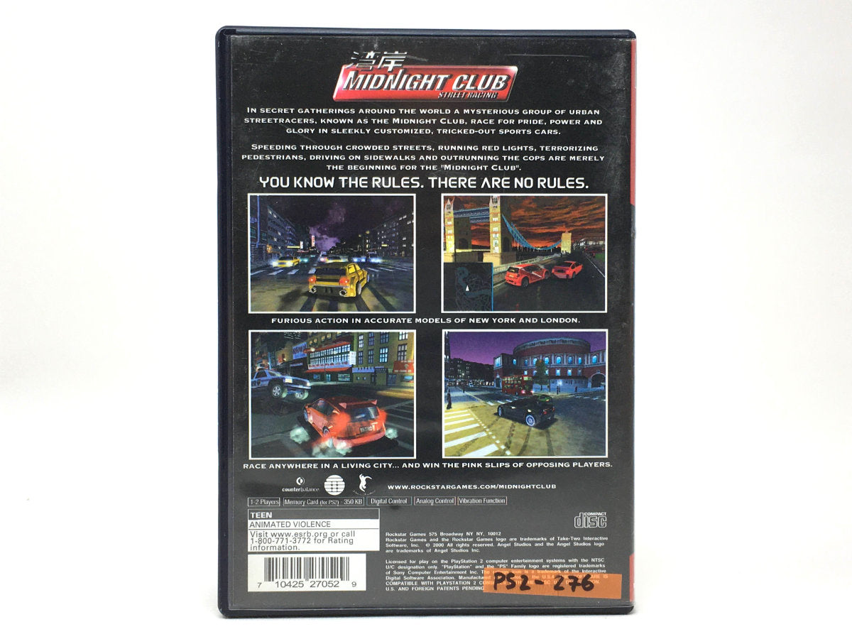 Midnight Club: Street Racing • PS2