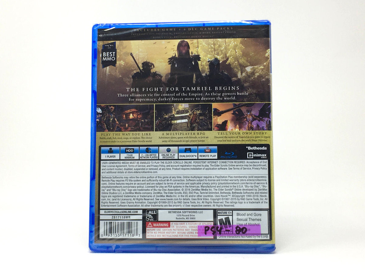 🆕 The Elder Scrolls Online Gold Edition • PS4