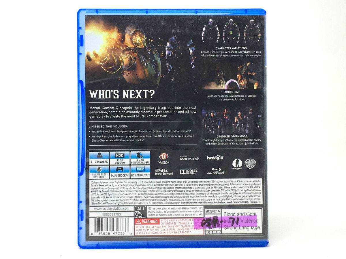 Mortal Kombat X – Limited Edition • Playstation 4