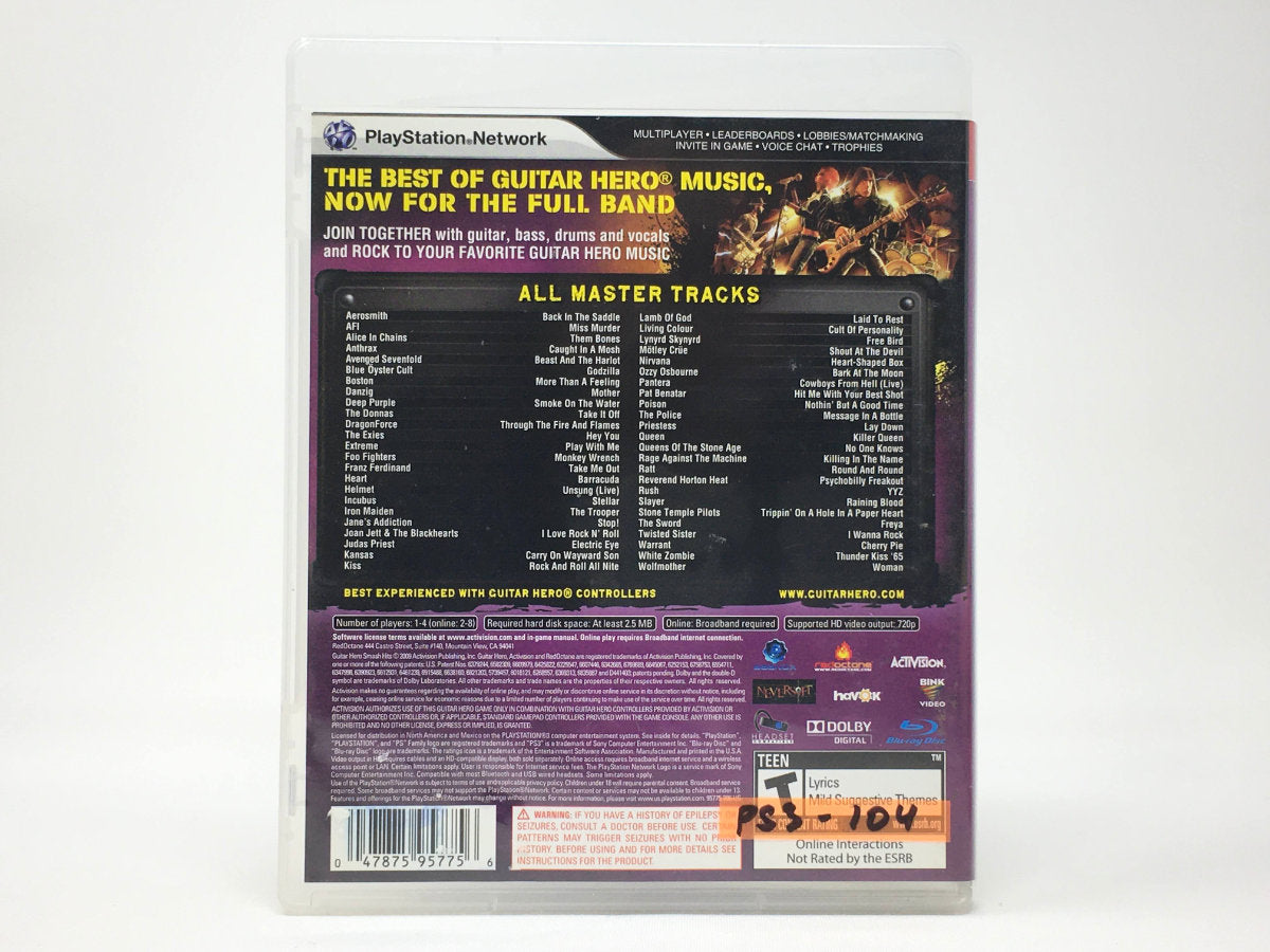 Guitar Hero: Smash Hits • Playstation 3