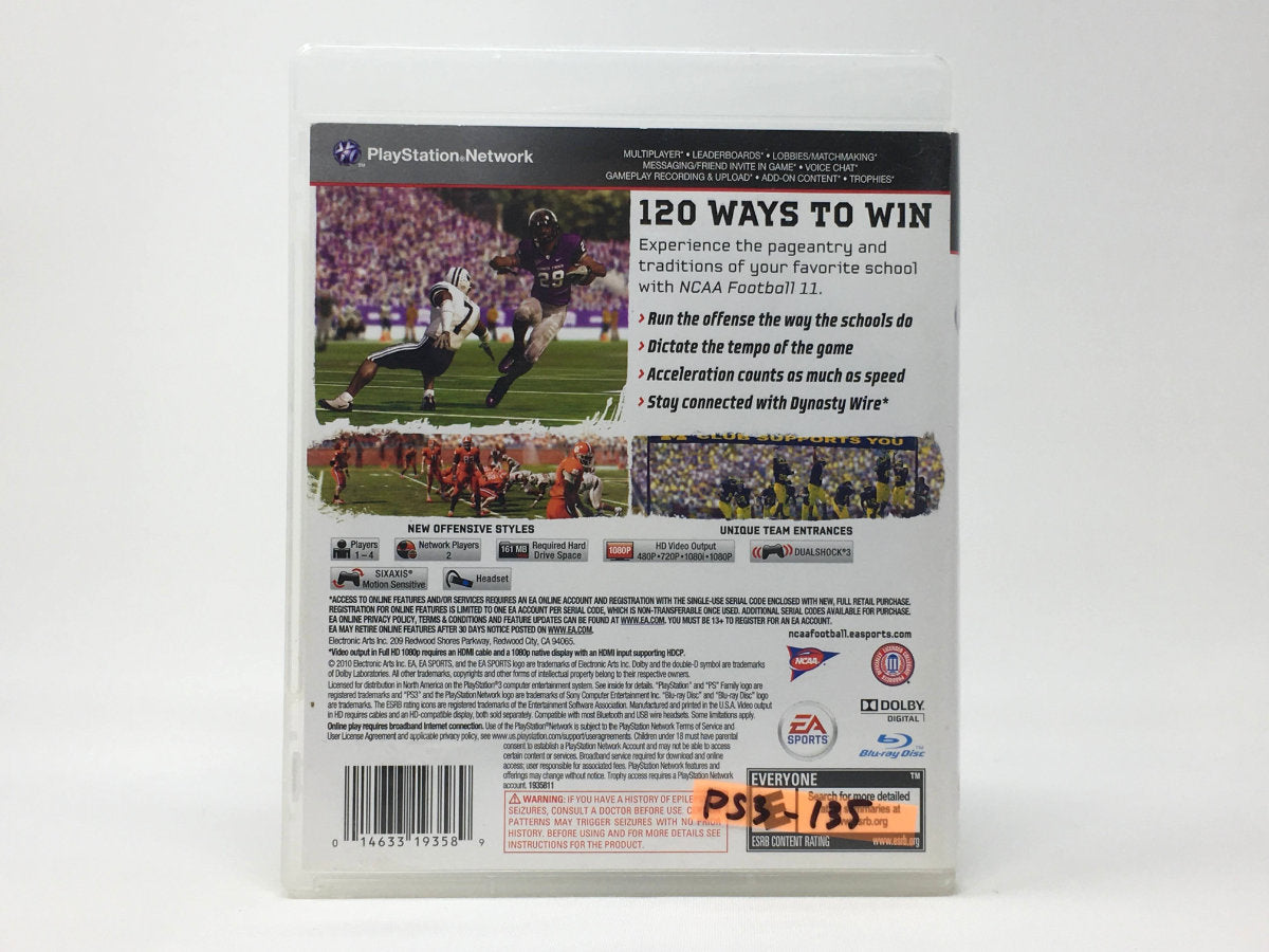 NCAA Football 11 • Playstation 3