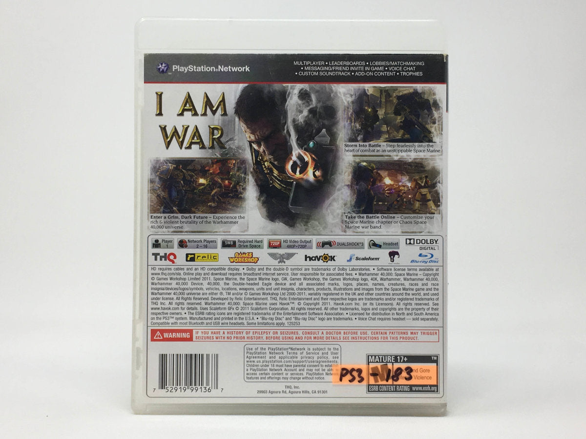 Warhammer 40,000: Space Marine • PS3