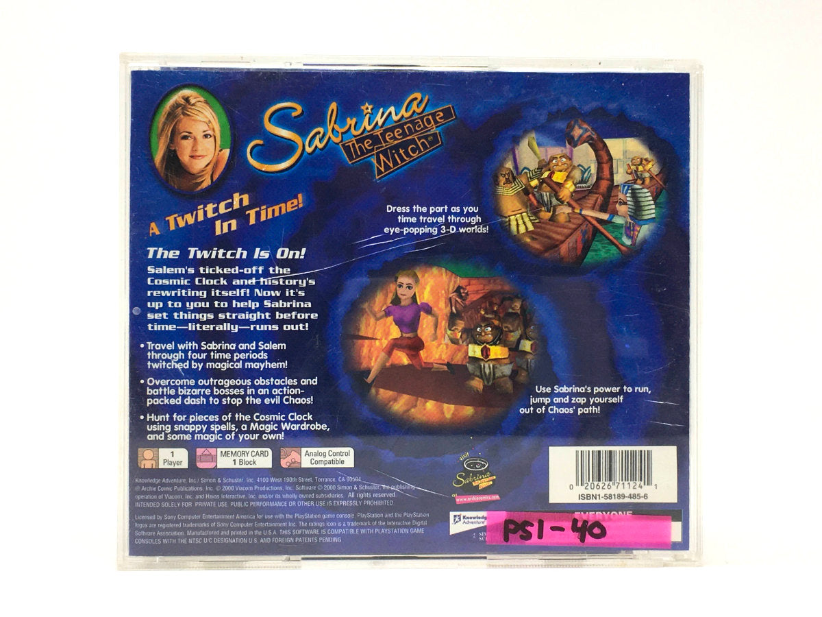 Sabrina the Teenage Witch: A Twitch in Time • PS1