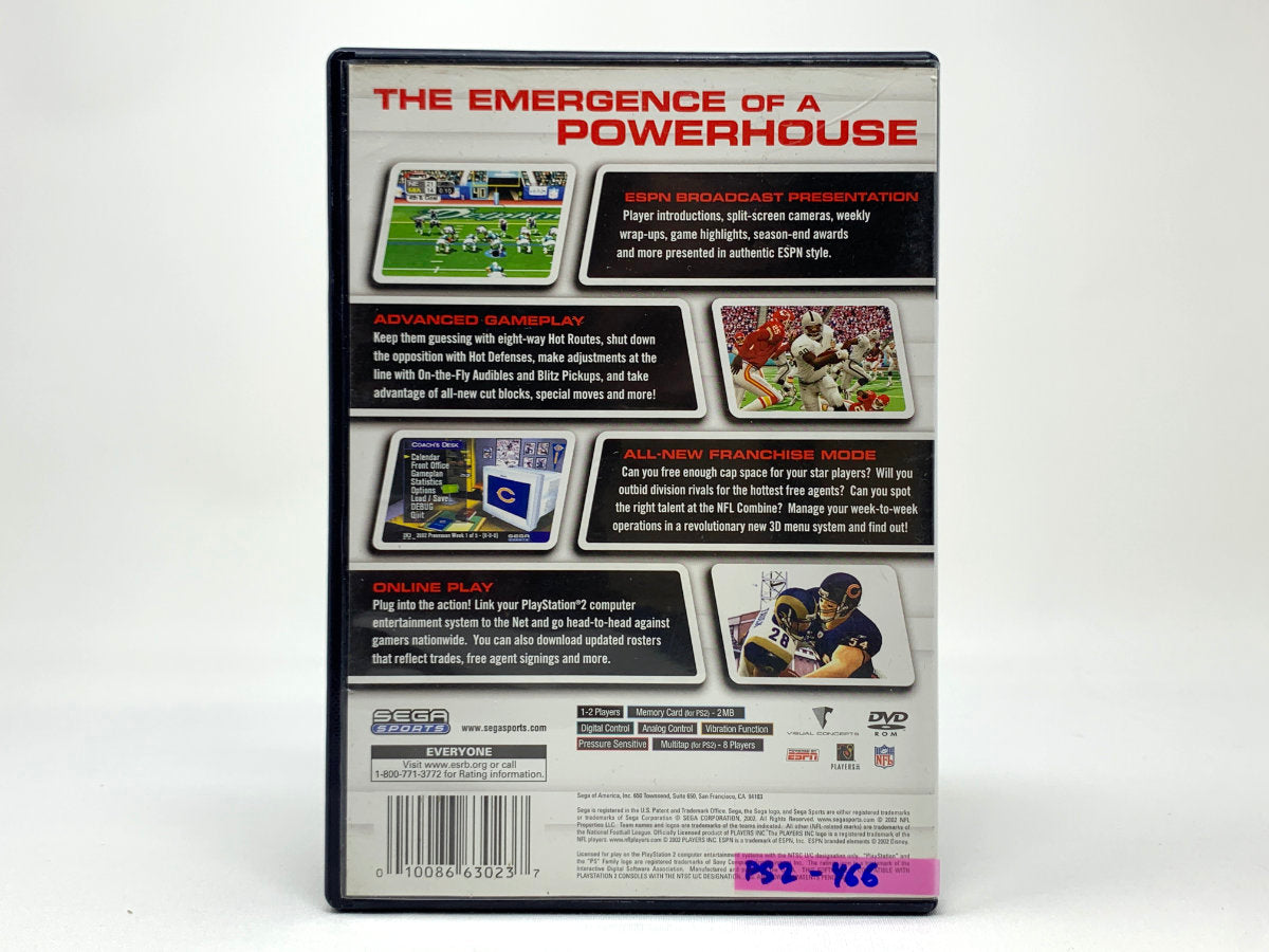 NFL 2K3 • Playstation 2