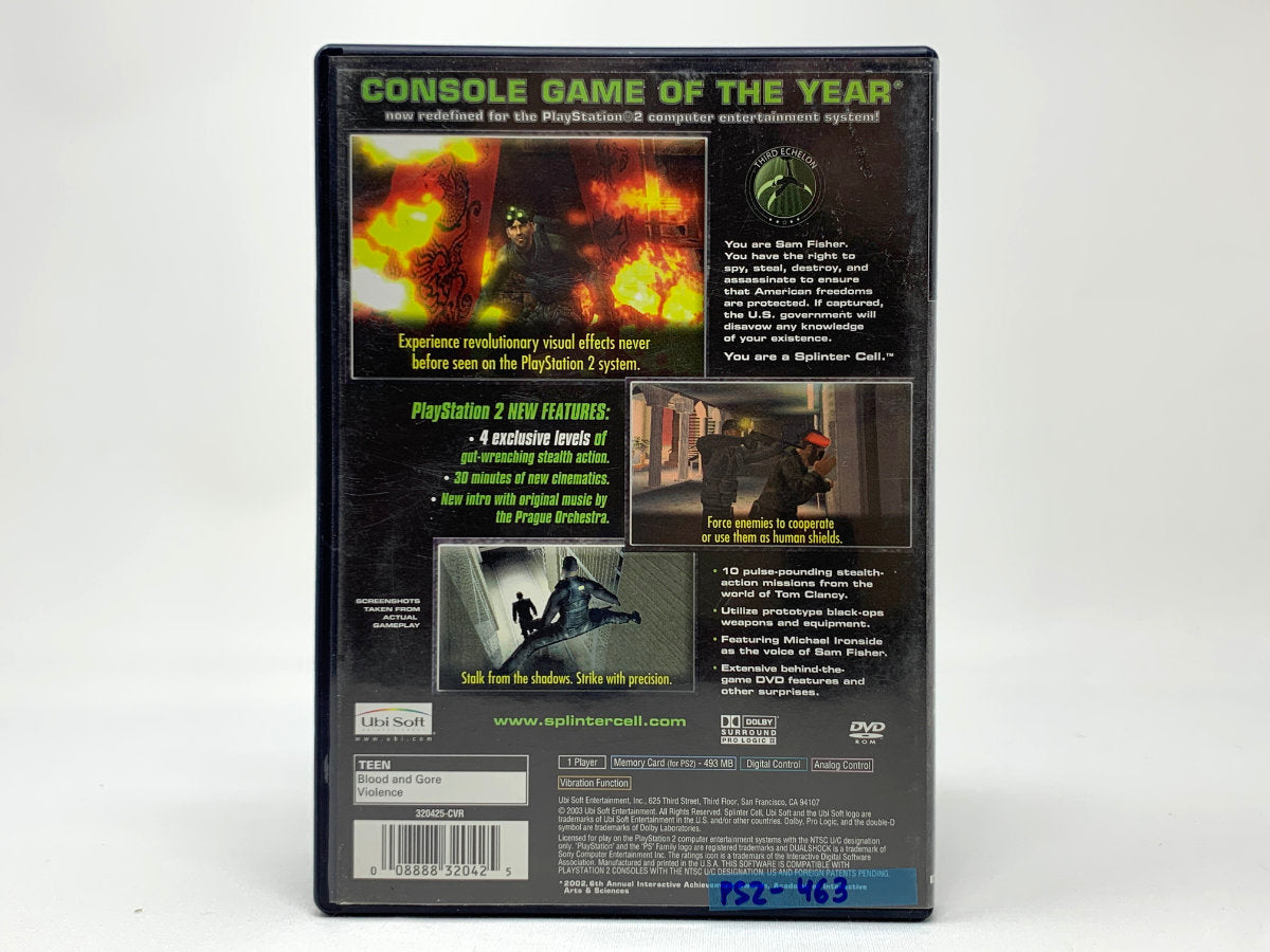 Tom Clancy's Splinter Cell • Playstation 2