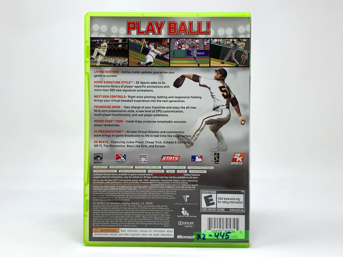 Major League Baseball 2K9 • Xbox 360