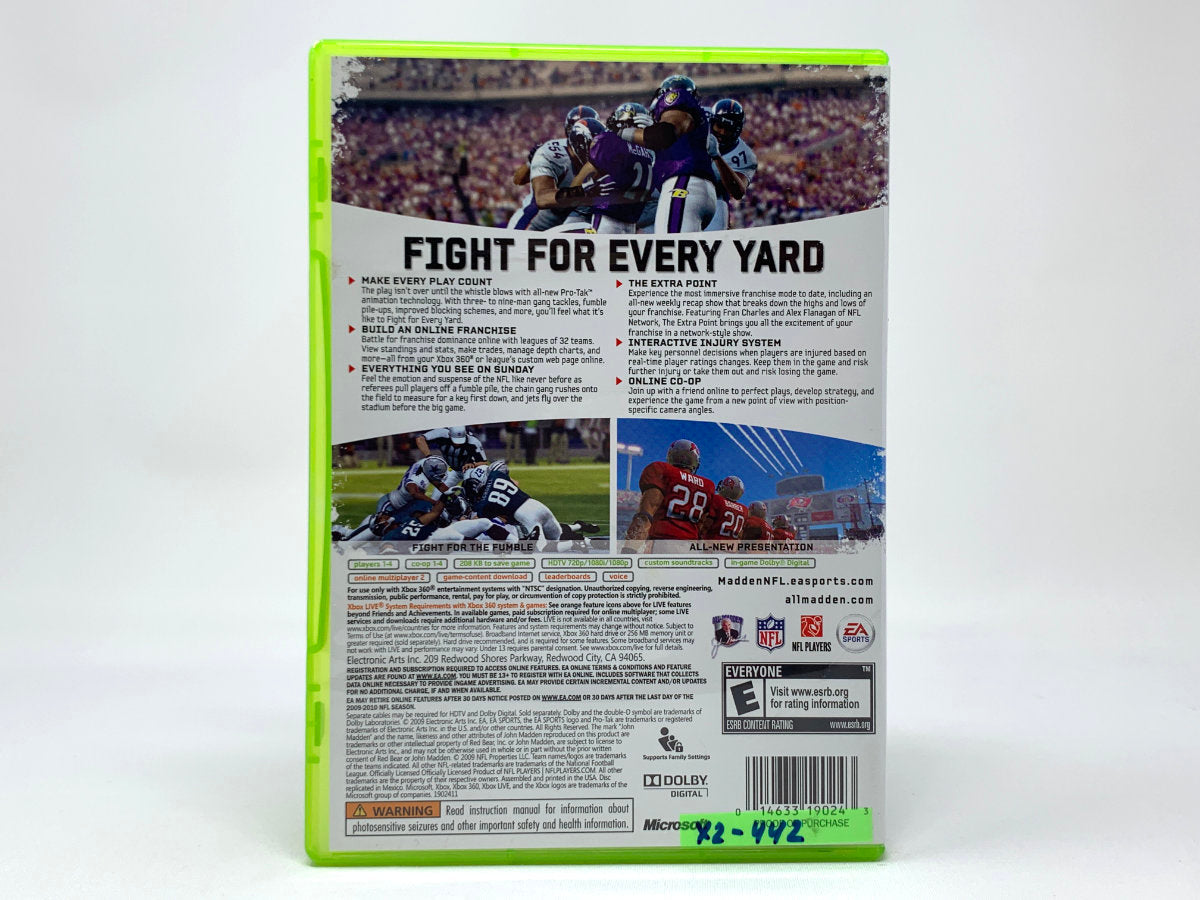 Madden NFL 10 • Xbox 360