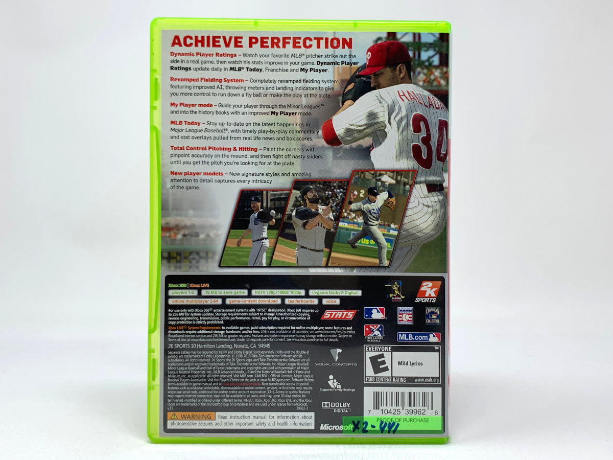 Major League Baseball 2K MLB Games Microsoft Xbox 360 Tested Works Great   eBay