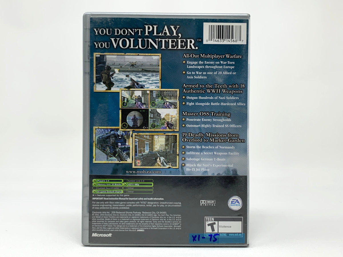 Medal of Honor: Frontline – Platinum Hits • Xbox Original