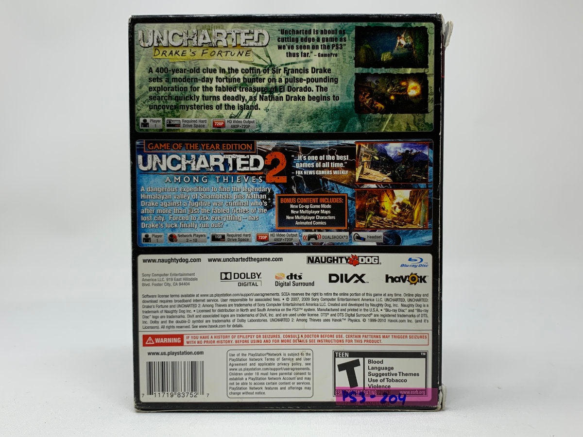 Uncharted Dual Pack – Greatest Hits • Playstation 3