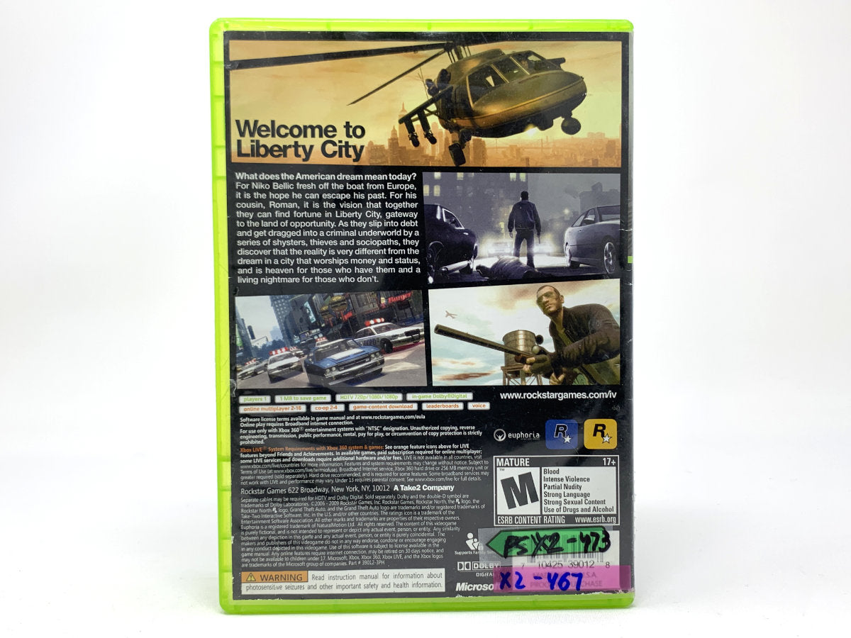 Grand Theft Auto IV Xbox 360 [Digital Code] 