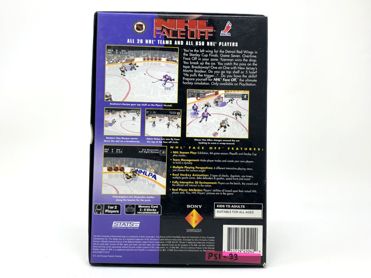 NHL FaceOff [Long Box] • Playstation 1