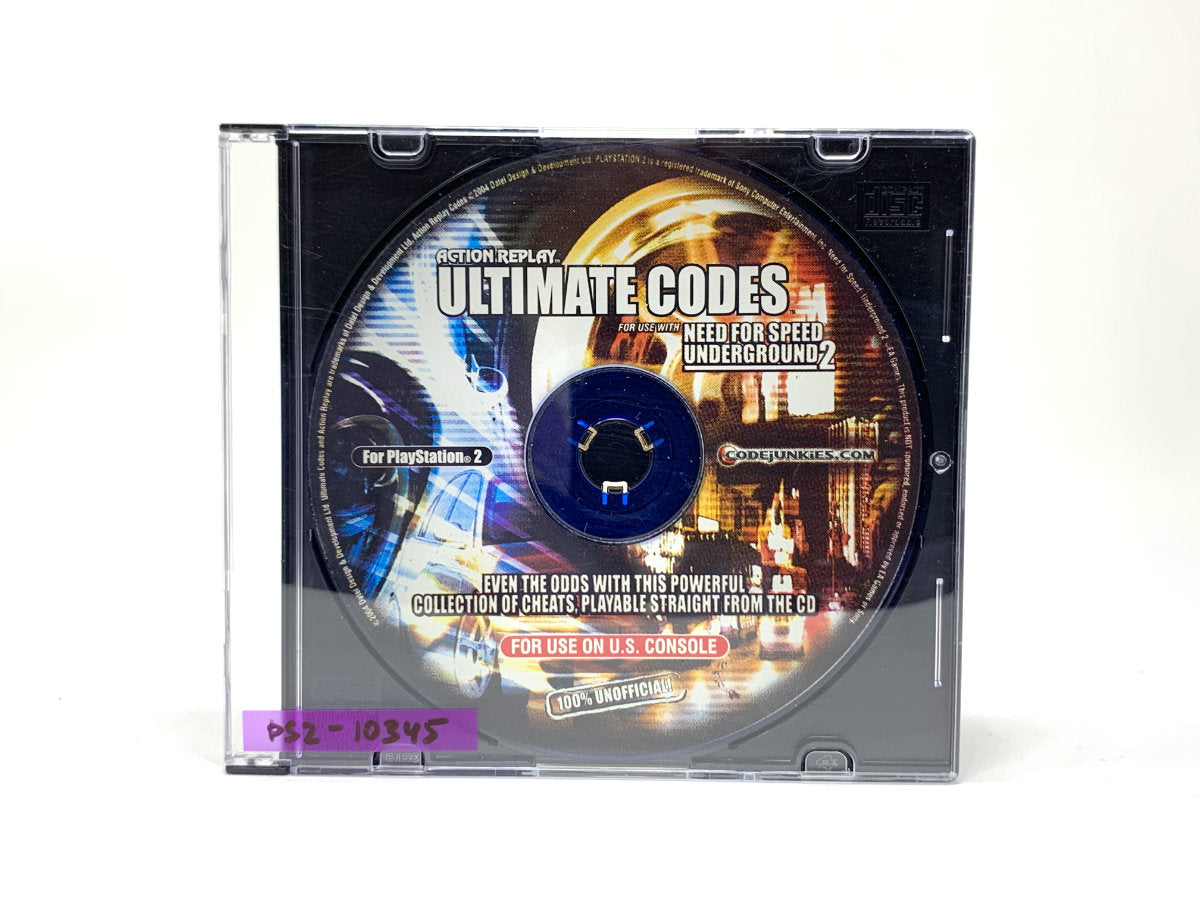 Action Replay: Ultimate Codes [for Need for Speed Underground 2 on U.S. Consoles) • Playstation 2