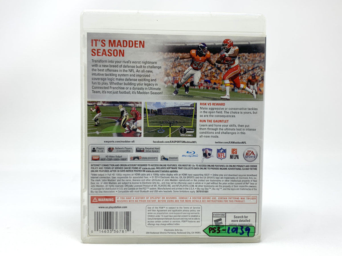 Madden NFL 15 • Playstation 3