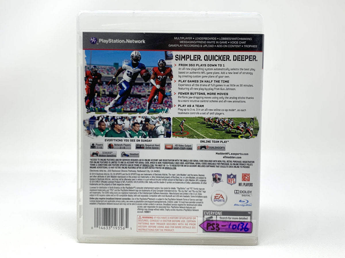 Madden NFL 11 • Playstation 3