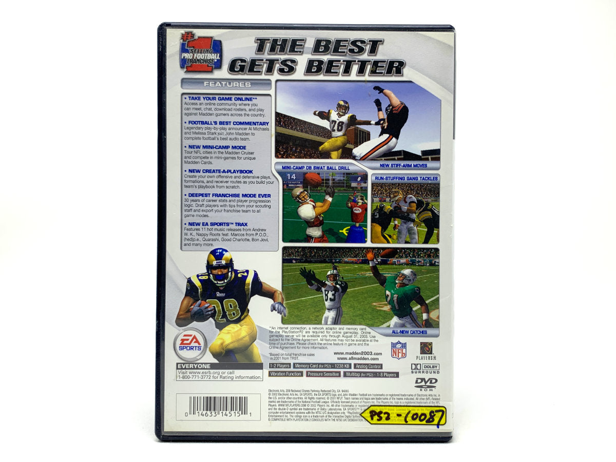 Madden NFL 2003 • Playstation 2