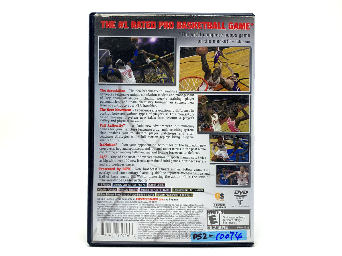 ESPN NBA 2K5 • Playstation 2