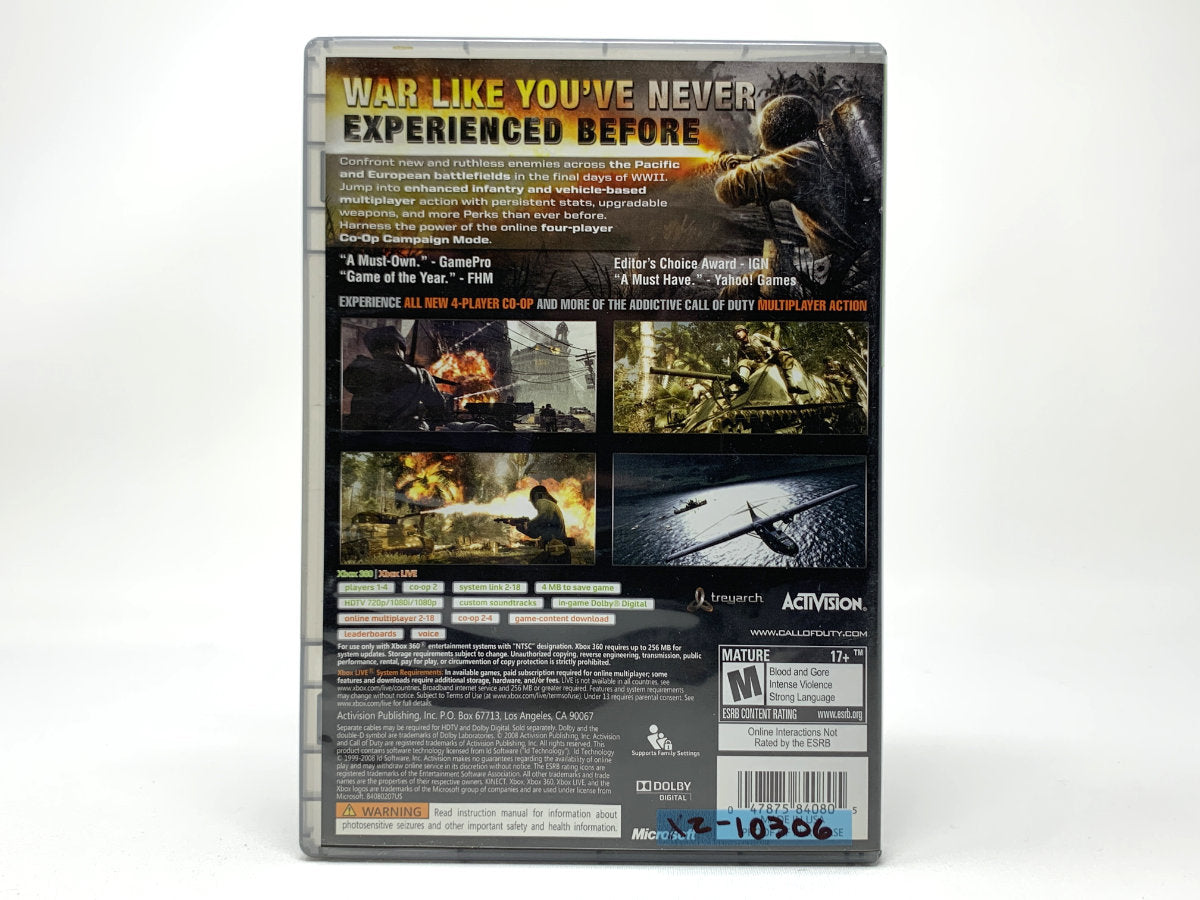 Call of Duty: World at War • Xbox 360