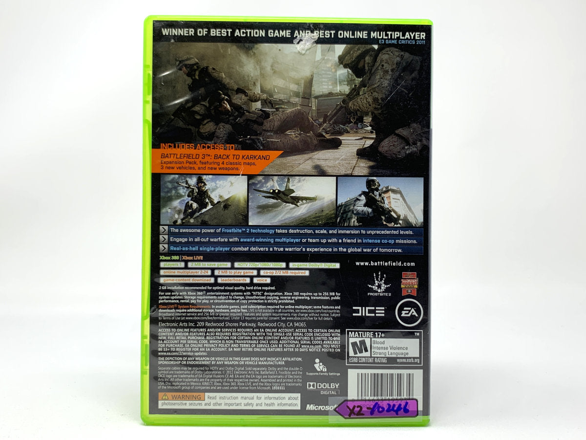 Battlefield 3 - Limited Edition • Xbox 360