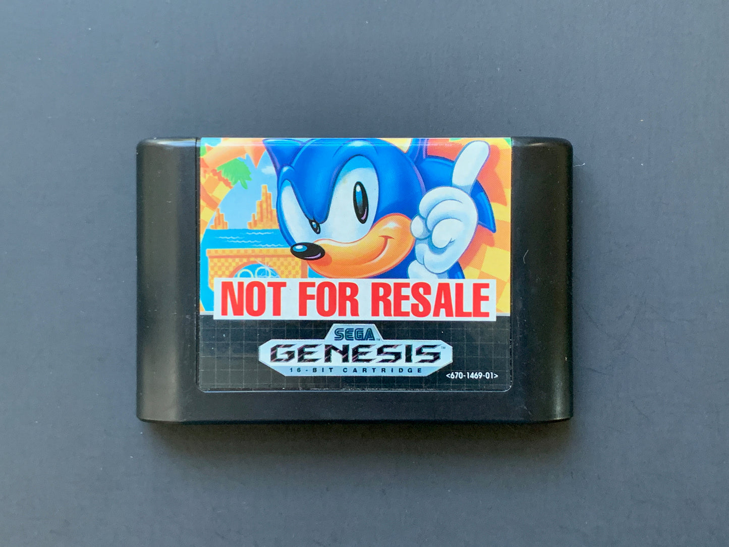Sonic the Hedgehog – (Not for Resale) *w/ Original Box* • Sega Genesis