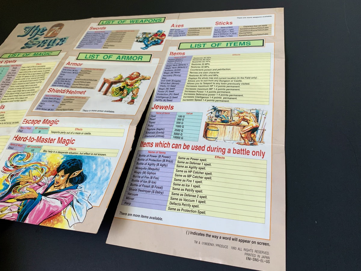 The 7th Saga *CIB* • Super Nintendo (SNES)