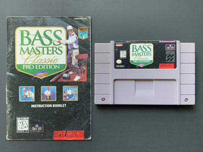 Bass Masters Classic – Pro Edition *w/ Original Manual* • Super Nintendo (SNES)