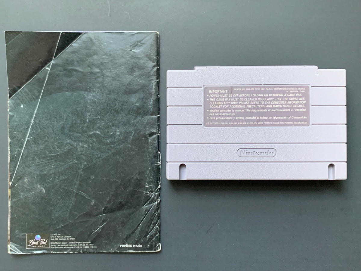 Bass Masters Classic – Pro Edition *w/ Original Manual* • Super Nintendo (SNES)