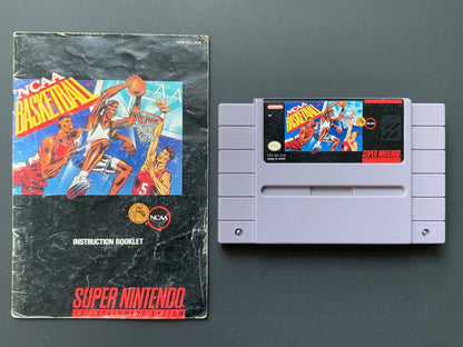NCAA Basketball *w/ Original Manual* • Super Nintendo (SNES)