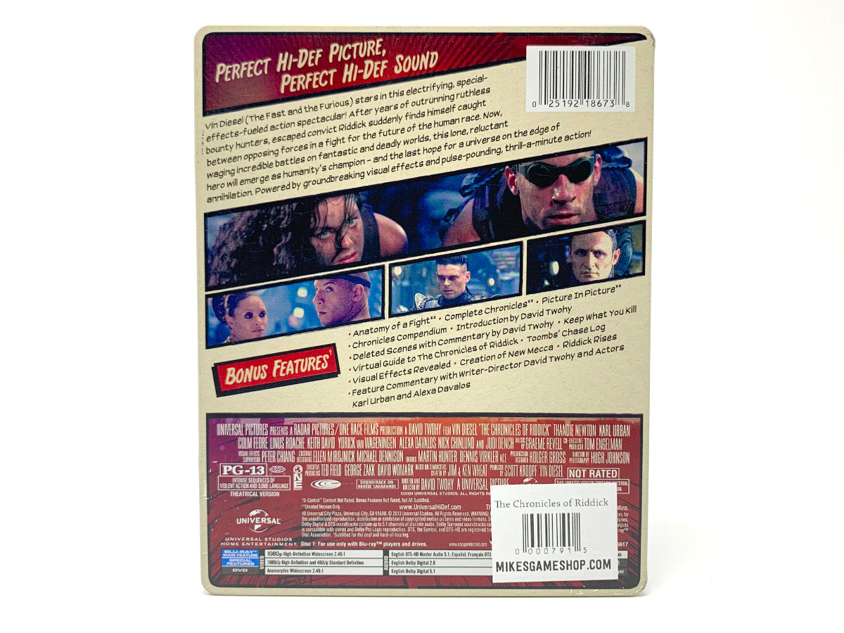 The Chronicles of Riddick – Limited Edition Steelbook • Blu-ray & DVD