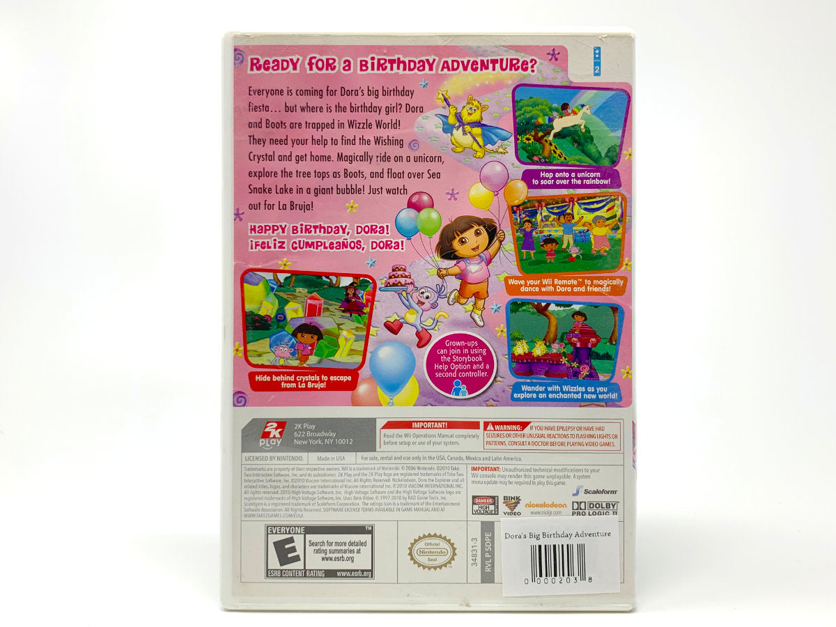 Dora's Big Birthday Adventure • Nintendo Wii