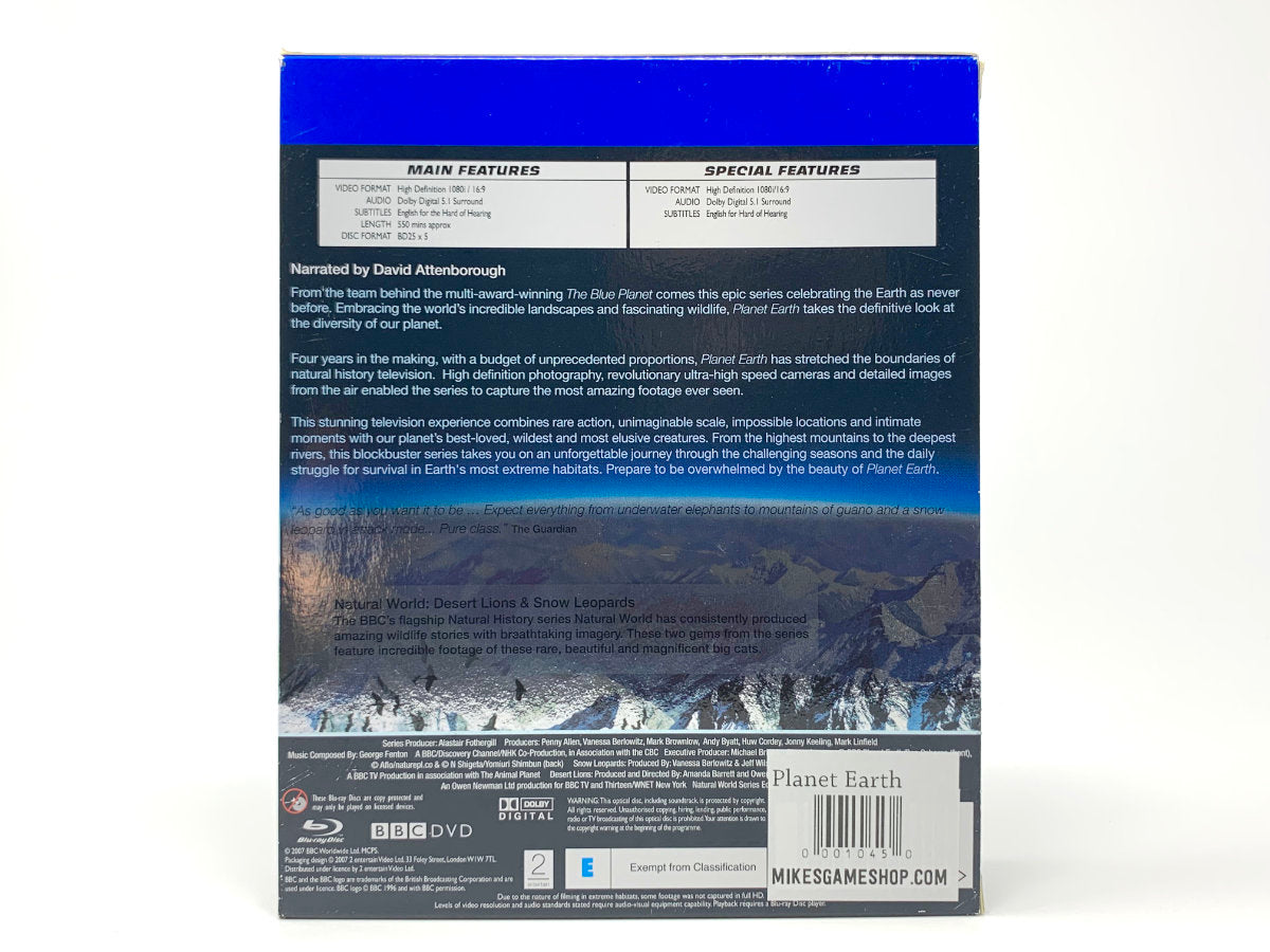 Planet Earth - The Complete Series 5-Disc Box Set • Blu-ray+DVD