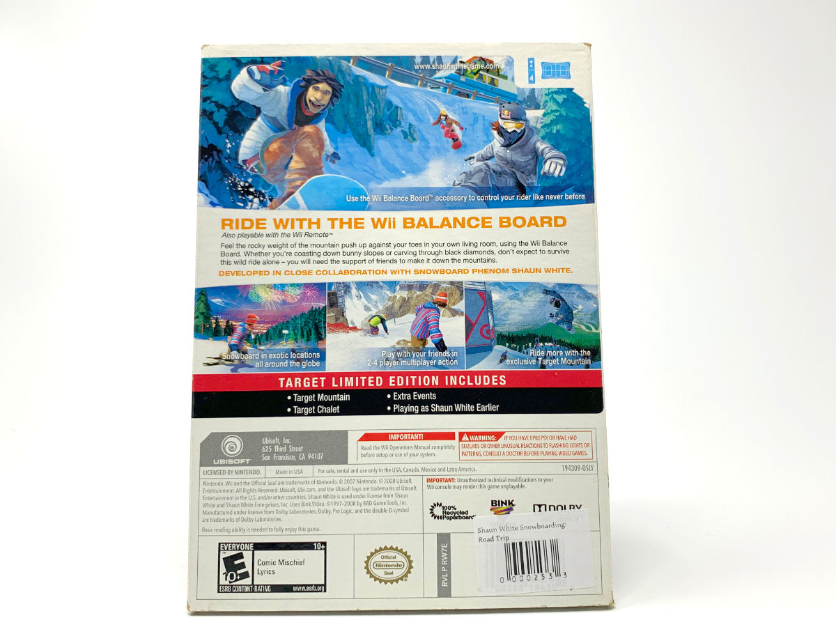 Shaun White Snowboarding: Road Trip • Nintendo Wii