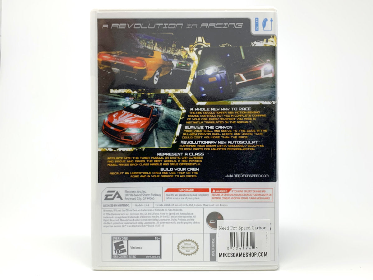 Need for Speed: Carbon • Nintendo Wii