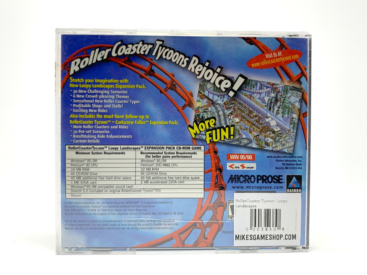 RollerCoaster Tycoon: Loopy Landscapes Expansion Pack • PC (Windows)