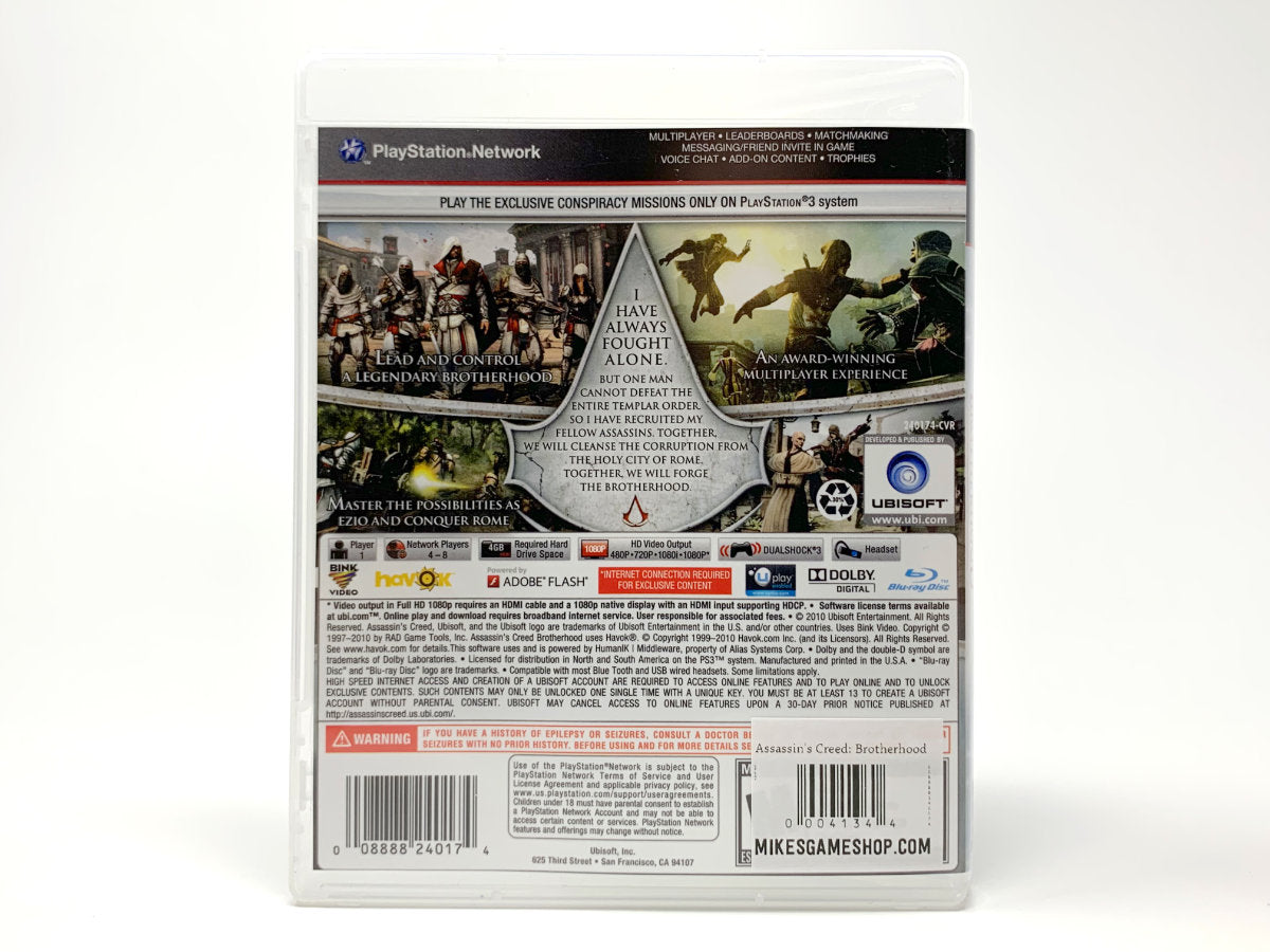Assassin's Creed: Brotherhood • Playstation 3