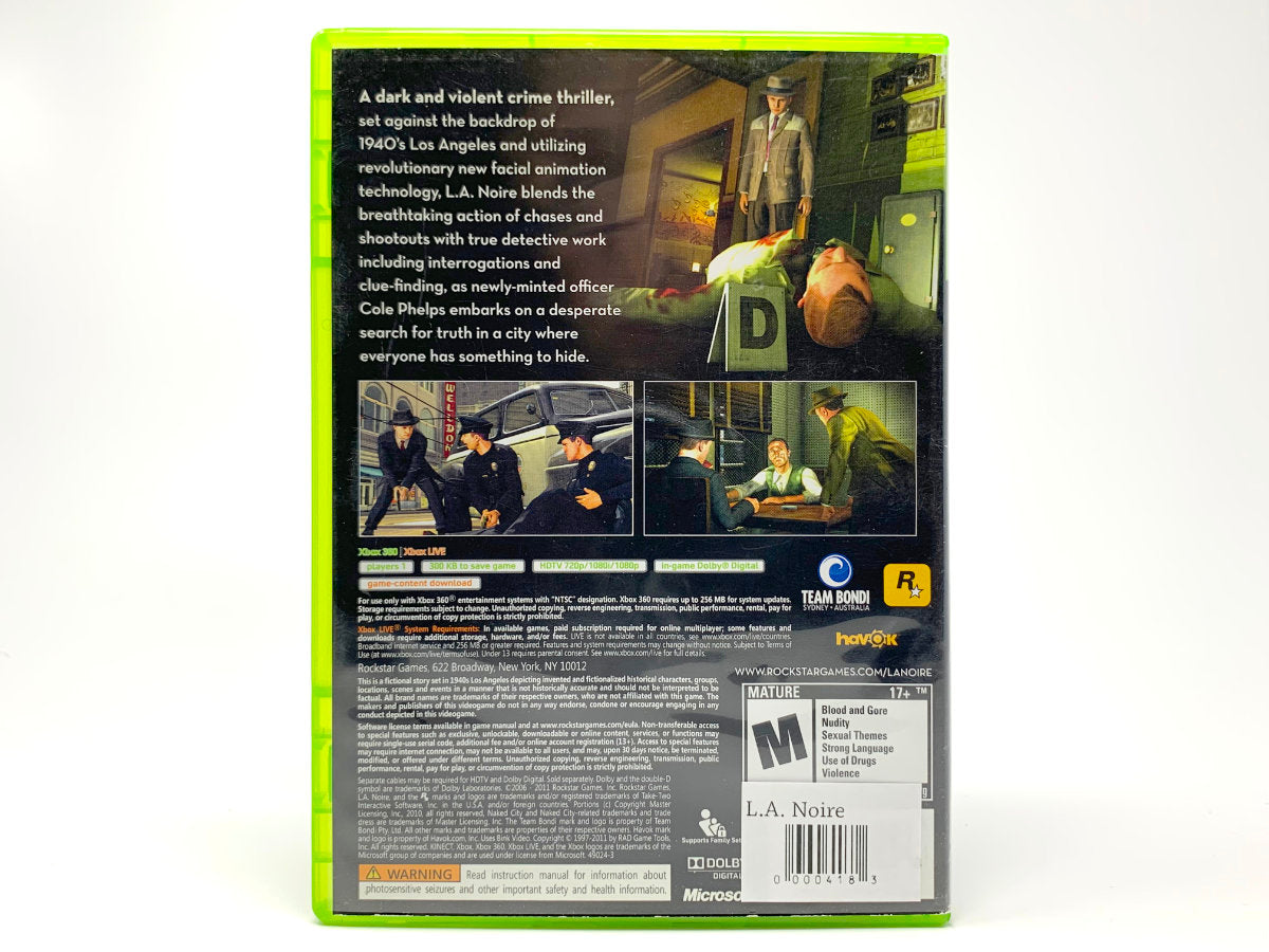 L.A. Noire • Xbox 360