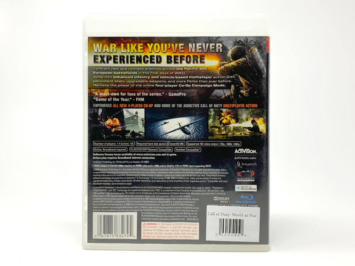Call of Duty: World at War • Playstation 3