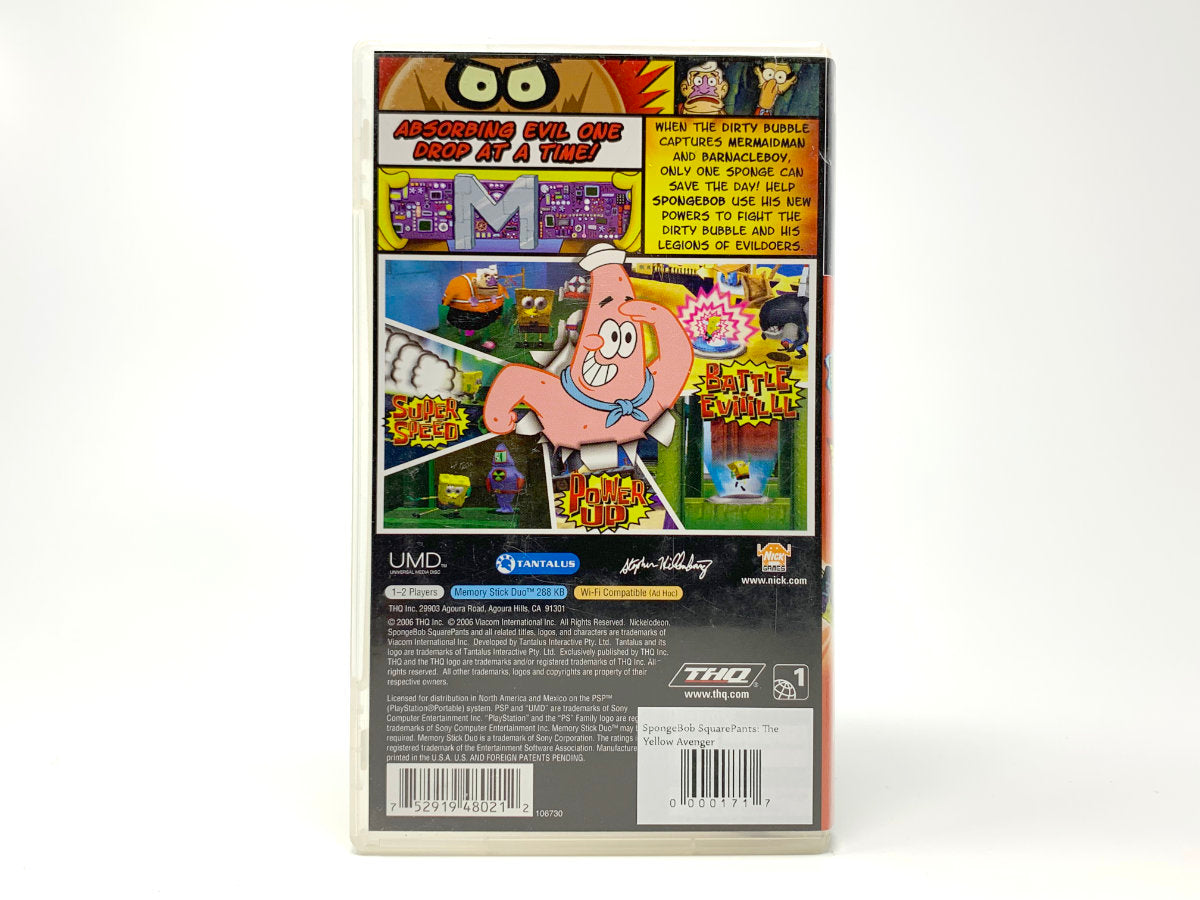 SpongeBob SquarePants: The Yellow Avenger • PSP – Mikes Game Shop