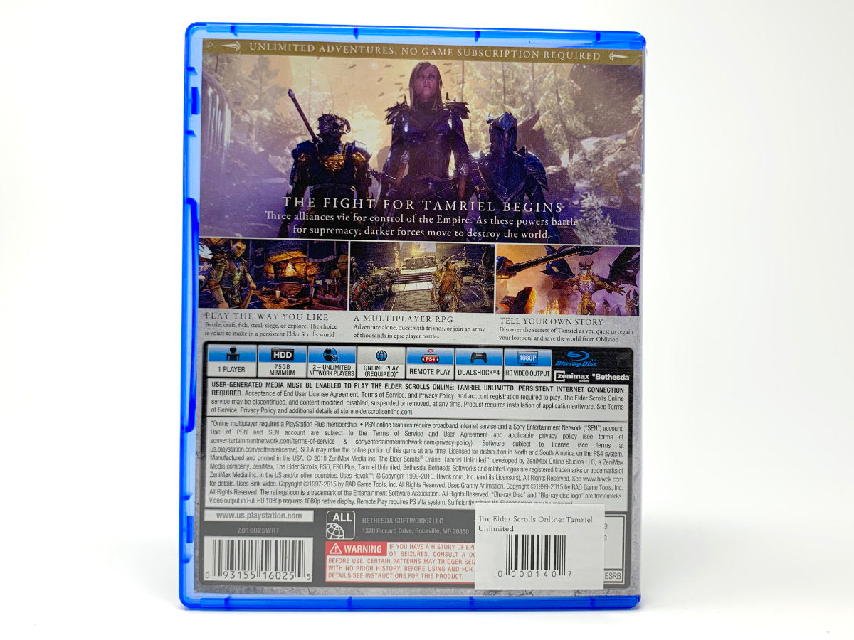 The Elder Scrolls Online: Tamriel Unlimited • Playstation 4