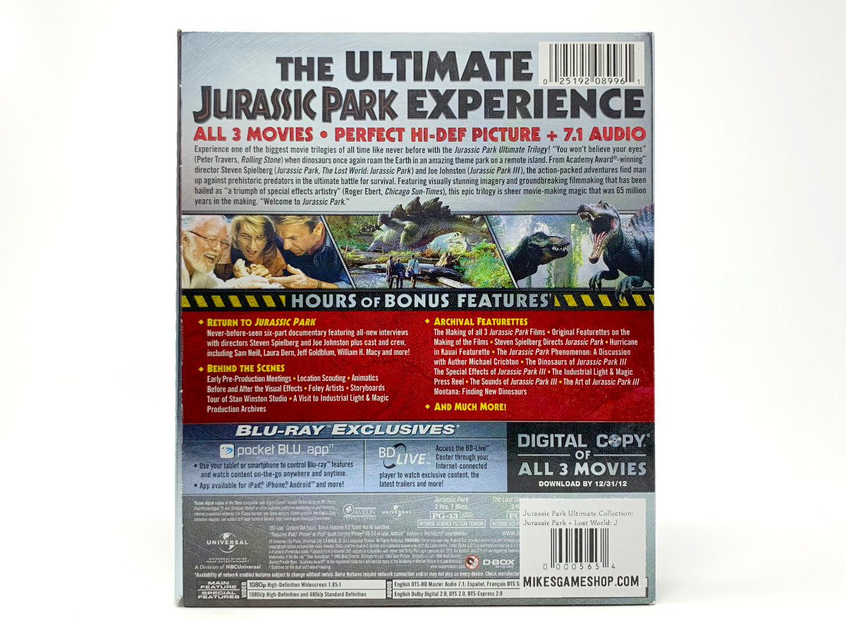 Jurassic Park Ultimate Collection: Jurassic Park + Lost World: Jurassic Park + Jurassic Park III + Beyond Jurassic Park *Box Set* • Blu-ray