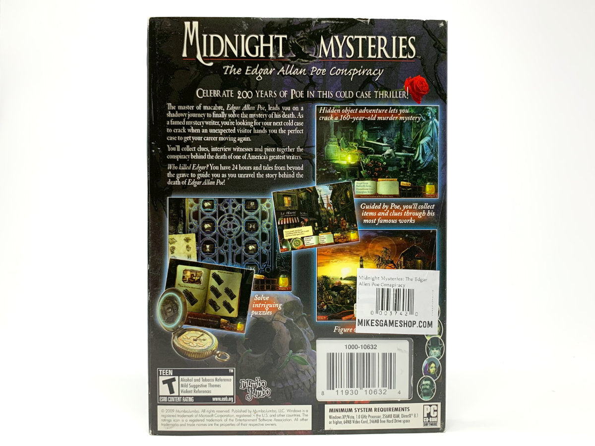 Midnight Mysteries: The Edgar Allen Poe Conspiracy • PC (Windows)