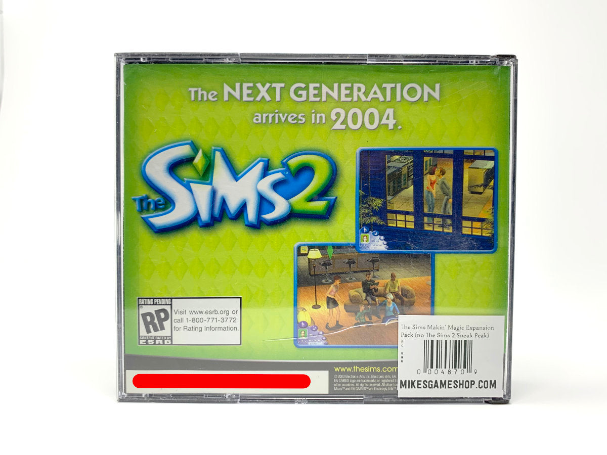 The Sims Makin' Magic Expansion Pack (no The Sims 2 Sneak Peak) • PC