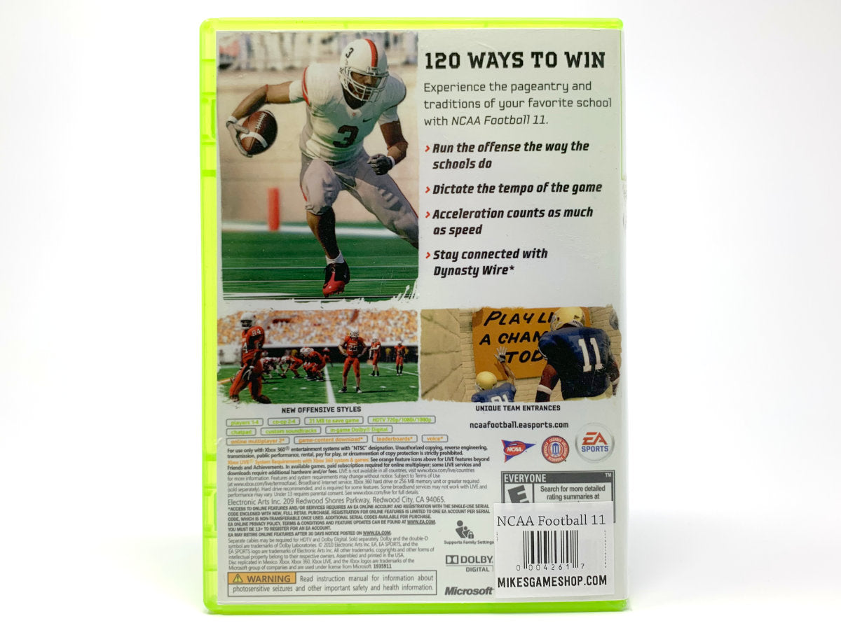 NCAA Football 11 • Xbox 360