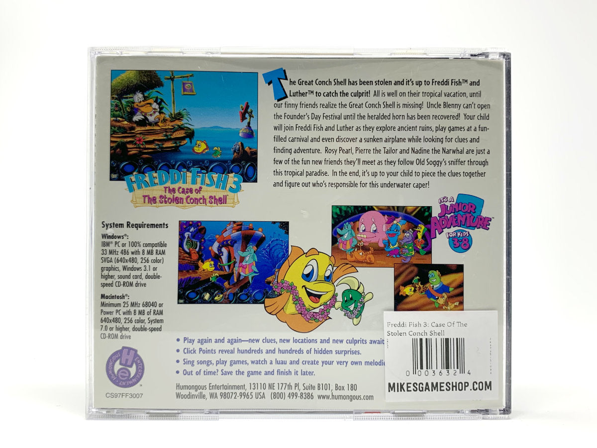 Freddi Fish 3: The Case of the Stolen Conch Shell • PC (Windows)