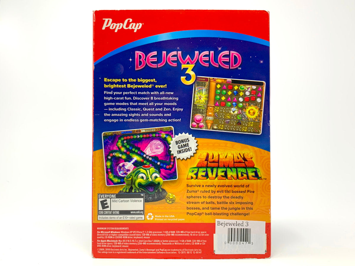 Bejeweled 3 / Zuma's Revenge! *2 Games in 1* • PC (Windows)