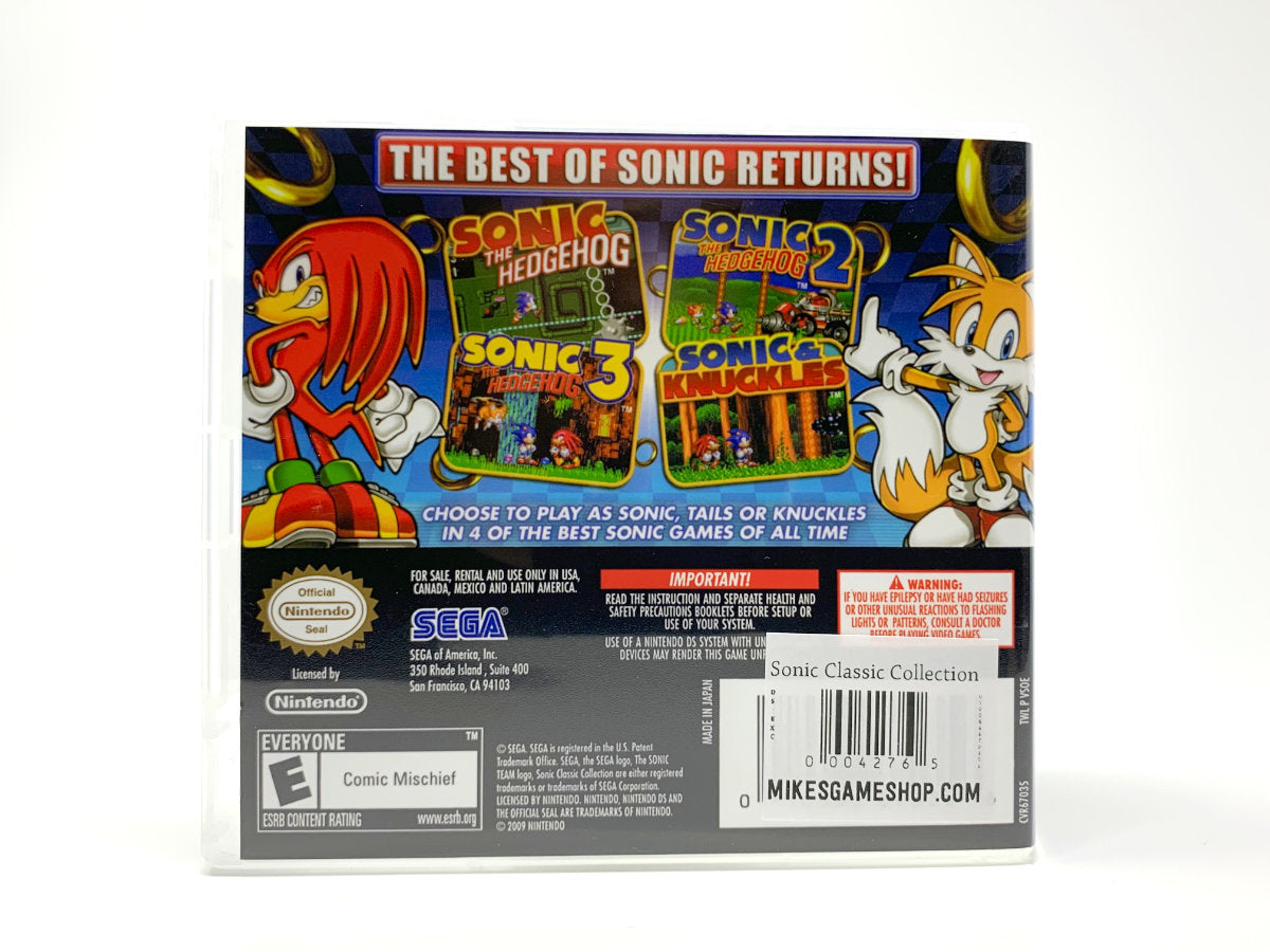 Sonic Classic Collection • Nintendo DS – Mikes Game Shop