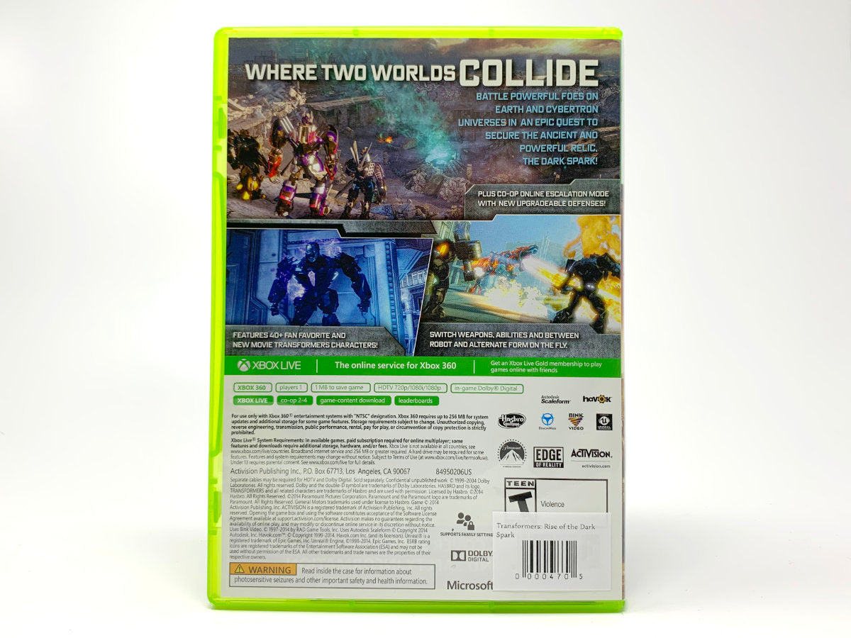 Transformers: Rise of the Dark Spark • Xbox 360